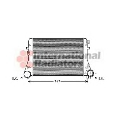 Foto Radiador de aire de admisión VAN WEZEL 58004227