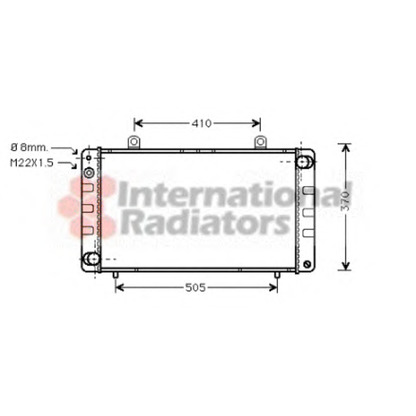 Photo Radiator, engine cooling VAN WEZEL 47002003