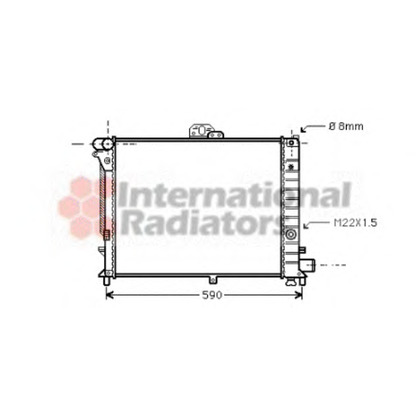 Photo Radiator, engine cooling VAN WEZEL 47002005