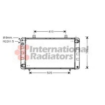 Photo Radiator, engine cooling VAN WEZEL 47002020