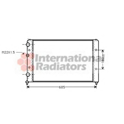 Foto Radiador, refrigeración del motor VAN WEZEL 49002031