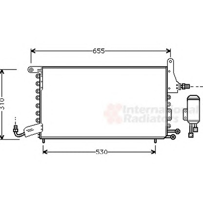 Photo Condenser, air conditioning VAN WEZEL 49005026