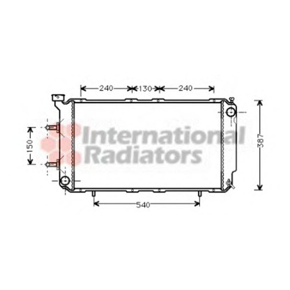 Photo Radiator, engine cooling VAN WEZEL 51002018