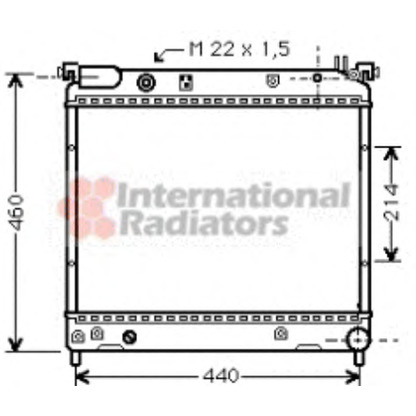 Foto Radiatore, Raffreddamento motore VAN WEZEL 52002025