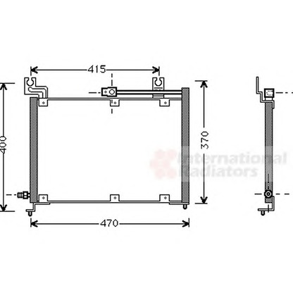 Foto Condensatore, Climatizzatore VAN WEZEL 52005037