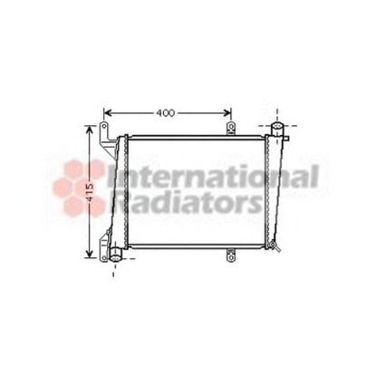 Photo Radiator, engine cooling VAN WEZEL 59002127