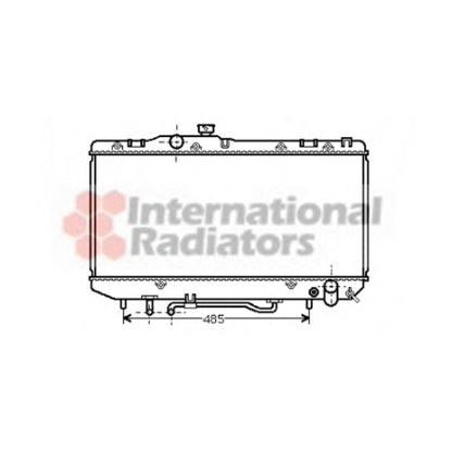 Photo Radiator, engine cooling VAN WEZEL 53002162