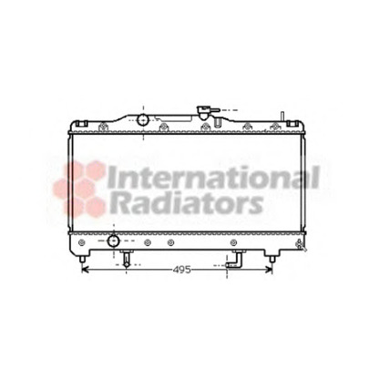 Photo Radiator, engine cooling VAN WEZEL 53002204