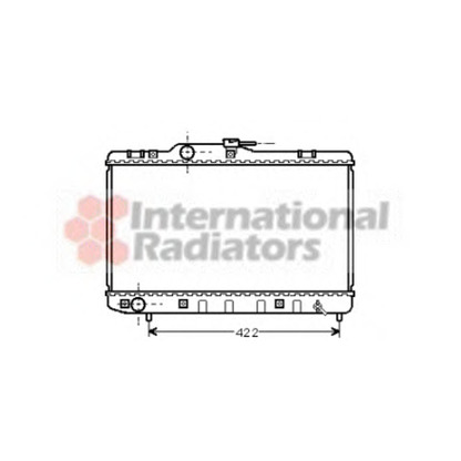 Photo Radiator, engine cooling VAN WEZEL 53002227