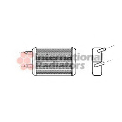 Foto Scambiatore calore, Riscaldamento abitacolo VAN WEZEL 53006133