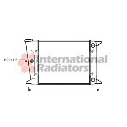 Photo Radiateur, refroidissement du moteur VAN WEZEL 58002004