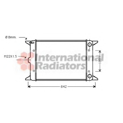 Foto Radiatore, Raffreddamento motore VAN WEZEL 58002023