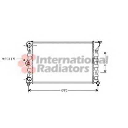 Photo Radiateur, refroidissement du moteur VAN WEZEL 58002078