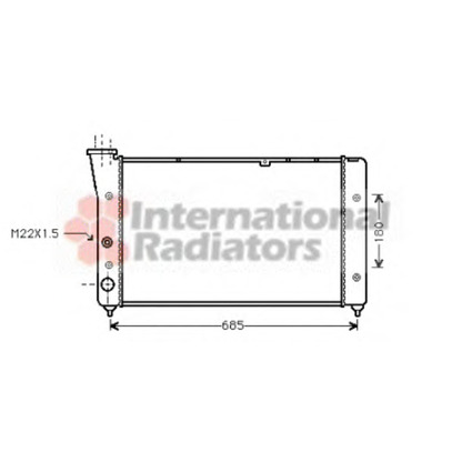 Foto Radiador, refrigeración del motor VAN WEZEL 58002081