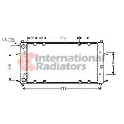 Photo Radiator, engine cooling VAN WEZEL 58002094