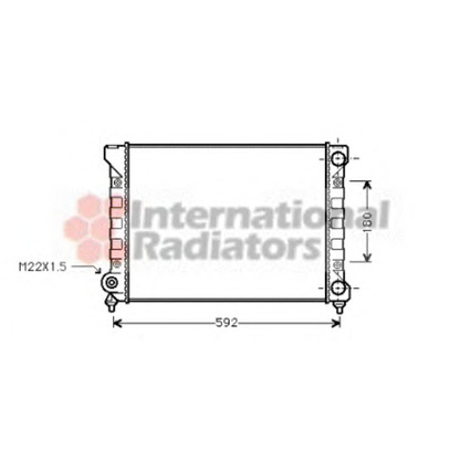 Photo Radiateur, refroidissement du moteur VAN WEZEL 58002111