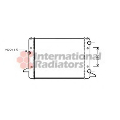 Photo Radiateur, refroidissement du moteur VAN WEZEL 58002120