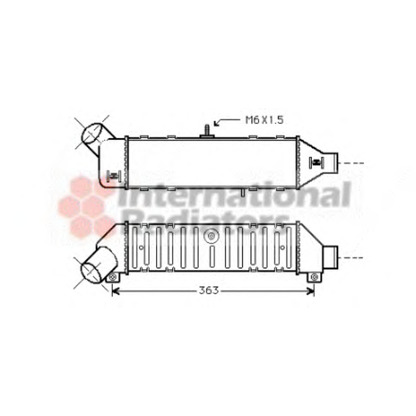 Foto Intercooler VAN WEZEL 58004136