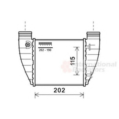 Photo Intercooler, charger VAN WEZEL 03004345