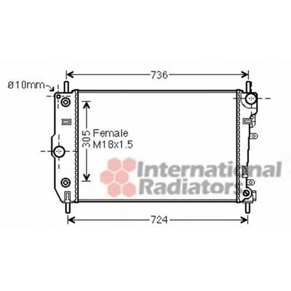 Foto Radiatore, Raffreddamento motore VAN WEZEL 77002047