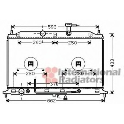 Photo Radiator, engine cooling VAN WEZEL 83002152