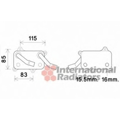 Foto Ölkühler, Motoröl VAN WEZEL 30003555