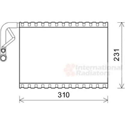 Photo Evaporator, air conditioning VAN WEZEL 3000V544