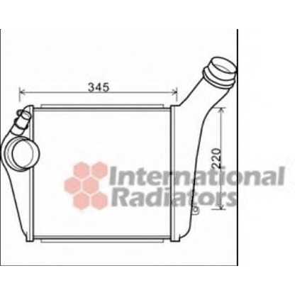 Foto Radiador de aire de admisión VAN WEZEL 74004060