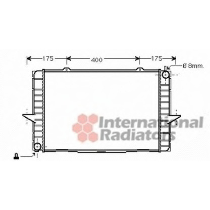 Photo Radiator, engine cooling VAN WEZEL 59002148