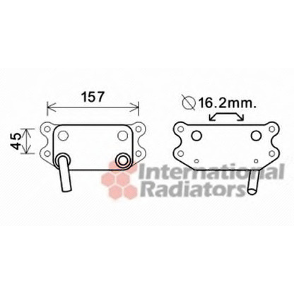 Foto Radiador de aceite, aceite motor VAN WEZEL 59003154