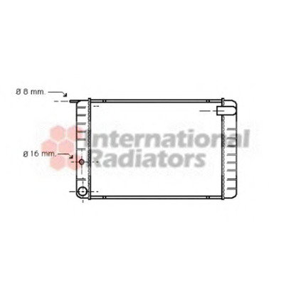 Photo Radiateur, refroidissement du moteur VAN WEZEL 59002009