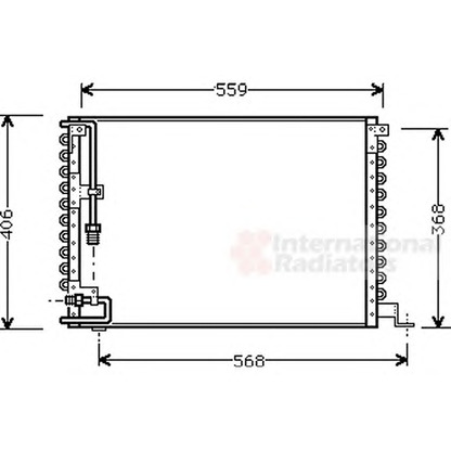 Foto Condensatore, Climatizzatore VAN WEZEL 59005073