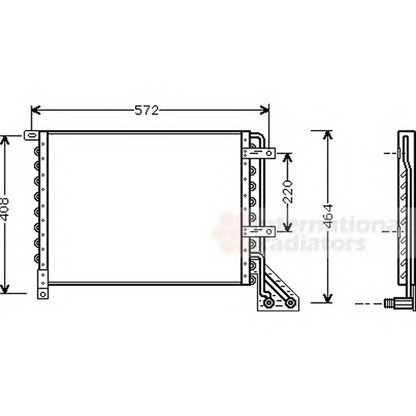 Foto Condensatore, Climatizzatore VAN WEZEL 73005063