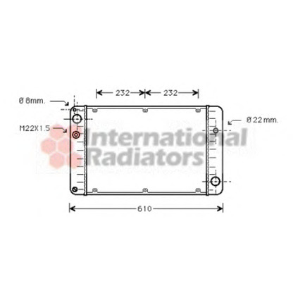 Foto Radiador, refrigeración del motor VAN WEZEL 74002004