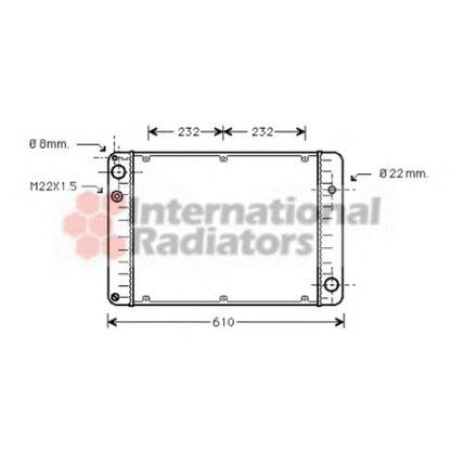 Foto Radiatore, Raffreddamento motore VAN WEZEL 74002006