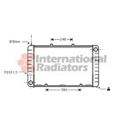 Photo Radiator, engine cooling VAN WEZEL 74002013