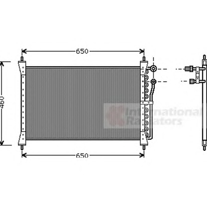 Foto Condensatore, Climatizzatore VAN WEZEL 77005012