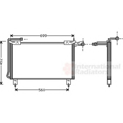 Foto Condensador, aire acondicionado VAN WEZEL 77005019