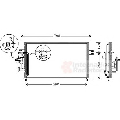 Foto Condensatore, Climatizzatore VAN WEZEL 82005059