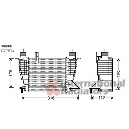 Foto Intercooler VAN WEZEL 13004340