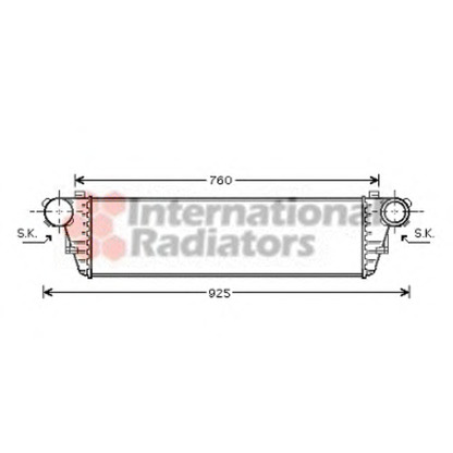 Photo Intercooler, charger VAN WEZEL 30004379