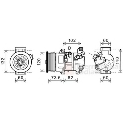 Foto Kompressor, Klimaanlage VAN WEZEL 5300K610