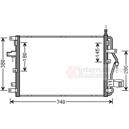 Foto Condensador, aire acondicionado VAN WEZEL 59005158