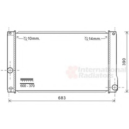 Foto Radiatore, Raffreddamento motore VAN WEZEL 53002608