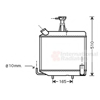 Photo High-/Low Pressure Line, air conditioning VAN WEZEL 98002001