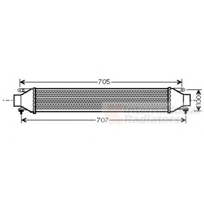 Foto Intercooler VAN WEZEL 17004321