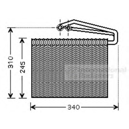 Photo Evaporator, air conditioning VAN WEZEL 3700V400