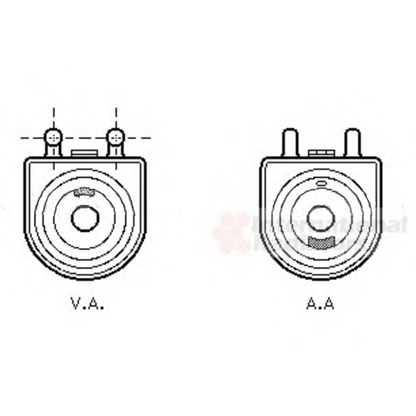 Foto Radiador de aceite, aceite motor VAN WEZEL 40003271