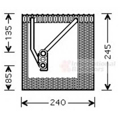 Фото Испаритель, кондиционер VAN WEZEL 5800V242