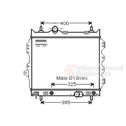 Photo Radiateur, refroidissement du moteur VAN WEZEL 07002119